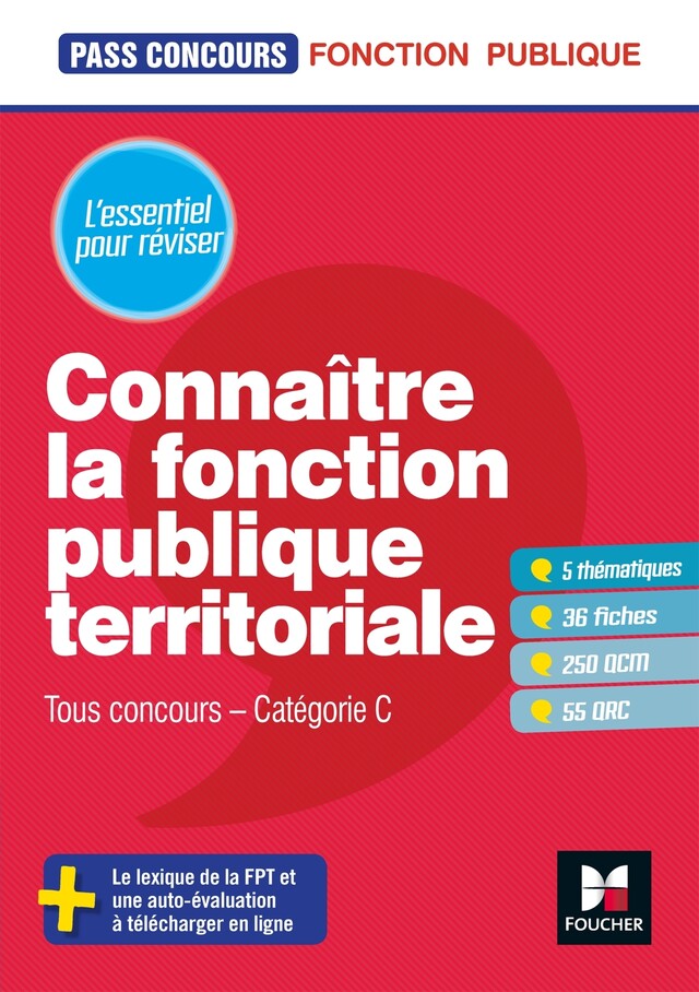 Pass'Concours - Connaître la Fonction publique territoriale - Cat. C - Entrainement et révision - Brigitte Le Page - Foucher
