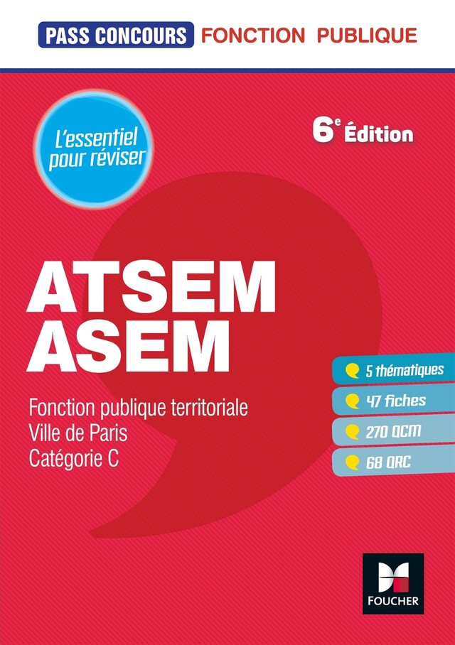 Pass'Concours ATSEM/ASEM - Entrainement et révision - Jocelyne Guérin - Foucher