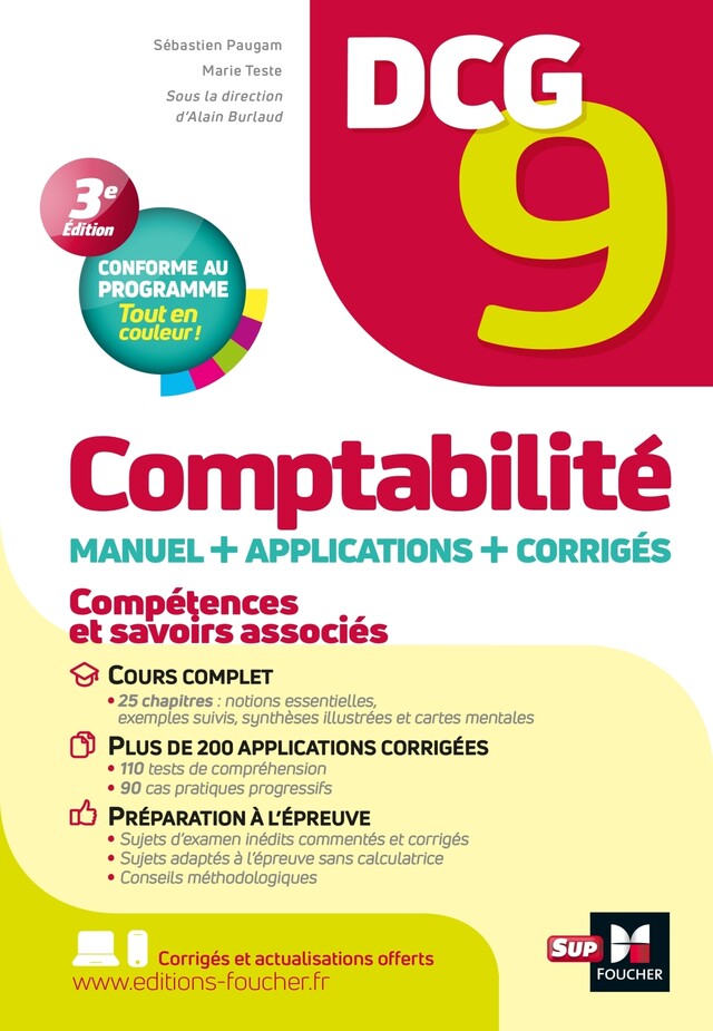 DCG 9 - Comptabilité - Manuel et applications 12e édition - Sébastien Paugam, Marie Teste, Alain Burlaud - Foucher