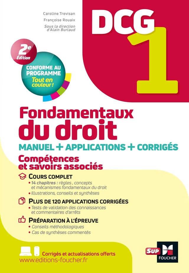 DCG 1 - Fondamentaux du droit - Manuel et applications 2022-2023 - Caroline Trevisan, Françoise Rouaix - Foucher