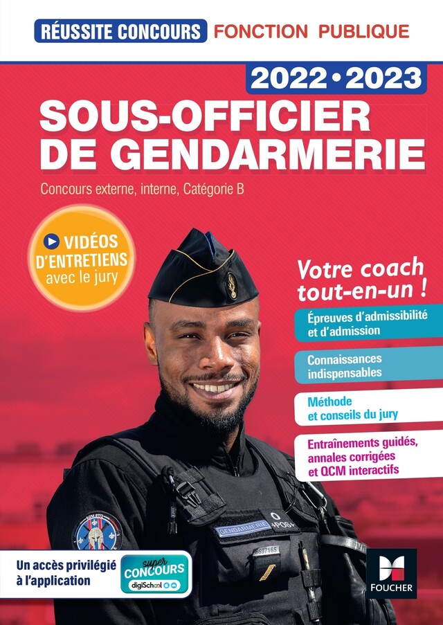 Réussite Concours - Sous-officier de gendarmerie - 2022-2023- Préparation complète - Philippe Alban, Valérie Beal, Véronique Saunier - Foucher