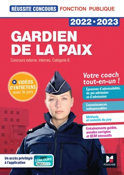 Réussite Concours - Gardien de la paix Cat. B - 2022 -2023 - Préparation complète