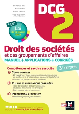 DCG 2 - Droit des sociétés et autres groupements d'affaires - Manuel et applications