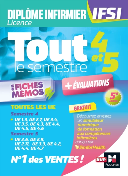 Tout le semestre 4 & 5 en fiches memos - DEI IFSI - 5e édition - Révision et entraînement - Kamel Abbadi, Priscilla Benchimol, Jacques Birouste, Grégoire Bordes, Alain Bourguignat, Alexis Cavaillon, Peter Crevant, Sébastien Derue, Karim Ferhi, Nadine Follain, Samir Kaddar, Wassila Korribi-Meribai, André Le Texier, Sylvain Ledoux-Perriguey, Magali Massé, Cidàlia Moussier, Sylvie Navarre, Jean Oglobine, Geneviève Picot, Anne Quinville, Lénaïck Ramage, Eric Rasolo, Marie-Candide Samaké, Ertan Yilmaz, Arezki Youcef-Khodja - Foucher