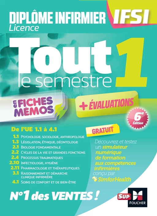 Tout le semestre 1 en fiches mémos - DEI IFSI - 6e édition - Révision et entraînement - Kamel Abbadi, Priscilla Benchimol, Jacques Birouste, Patrice Bourgeois, Claire Chéret, Sandrine Faure, Karim Ferhi, Abdelkader Ferhi, Abd-Hak Ferhi, Pauline Gardès, Pierre Jacquot, Christiane Joffin, Jean-Noël Joffin, Ingrid Joffin, Iman Laziz, André Le Texier, Marion Lenoir, Thibaut Lenoir, Marie Liendle, Nicolas Meunier, Johann Millet, Romain Mitre, Jean Oglobine, Richard Planells, Lénaïck Ramage, Eric Rasolo, Yann Riou, Amel Zehouane-Siviniant - Foucher