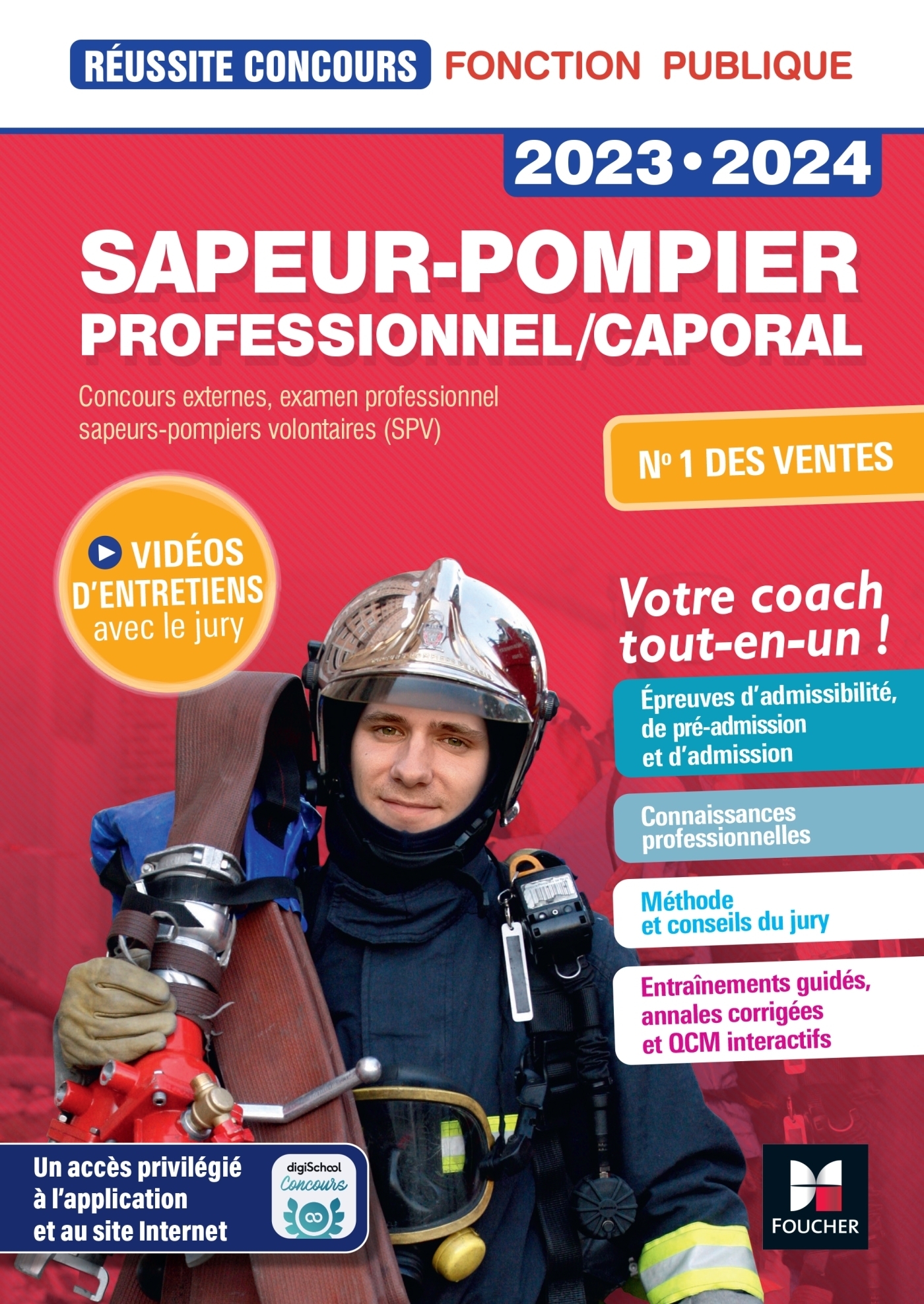 Réussite Concours Sapeurpompier professionnel/caporal 20232024