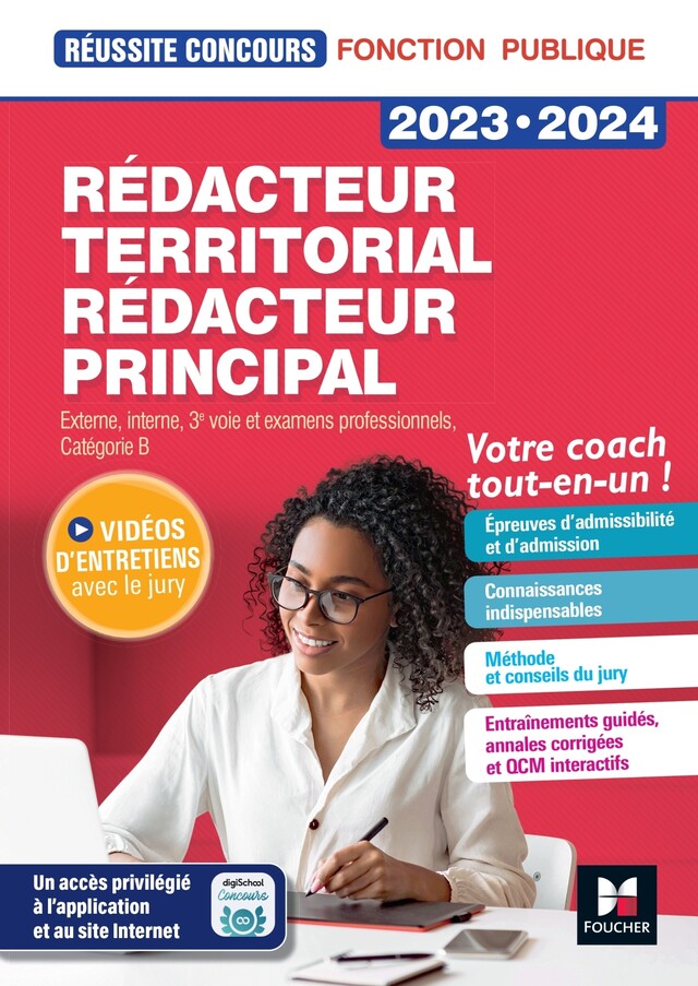 Réussite Concours - Rédacteur territorial/principal - 2023-2024 - Préparation complète - Bruno Rapatout, Brigitte Le Page - Foucher