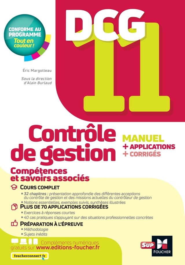 DCG 11 - Contrôle de gestion - Manuel et applications - Eric Margotteau, Alain Burlaud - Foucher