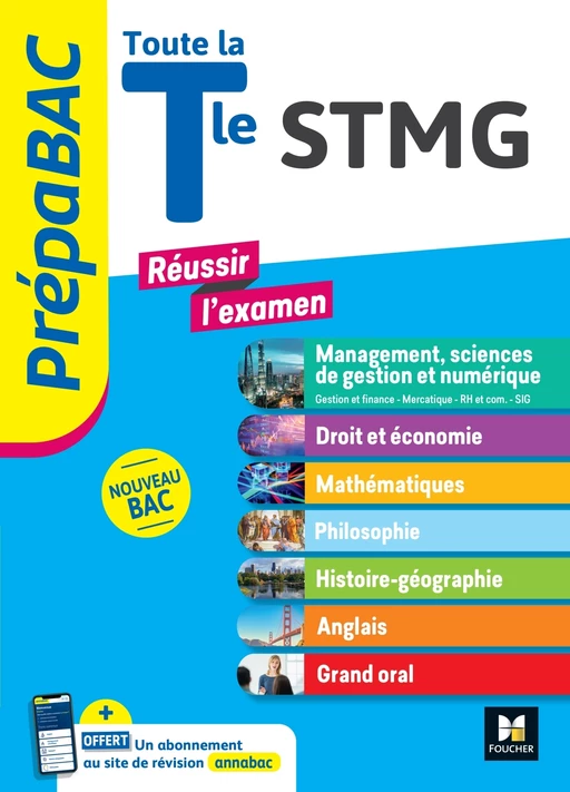 PREPABAC - Toute la terminale STMG - Contrôle continu et épreuves finales - Révision 2025 - Audrey Bebert-Mion, Frédéric Ginoux, Alain Gomez, Nathalie Gomez, Annie Goulvent, Laurent Izard, Frédérique Le Graverend, Stéphane Leteuré, Christine Malarmey, Laurence Nouger, Bernard Verlant - Foucher