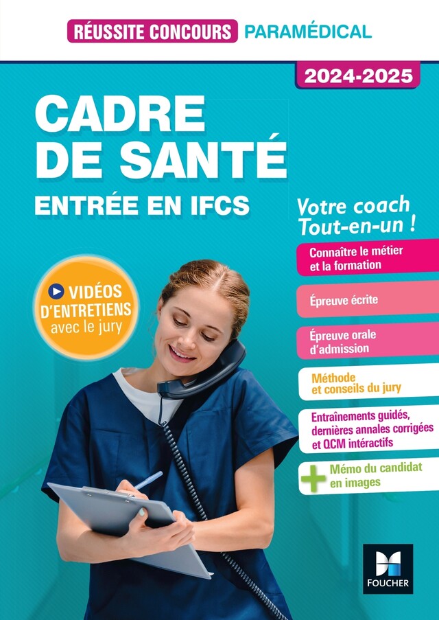 Réussite Concours - Cadre de santé - Entrée en IFCS - Préparation complète 2024-2025 - Sylvie Pierre - Foucher