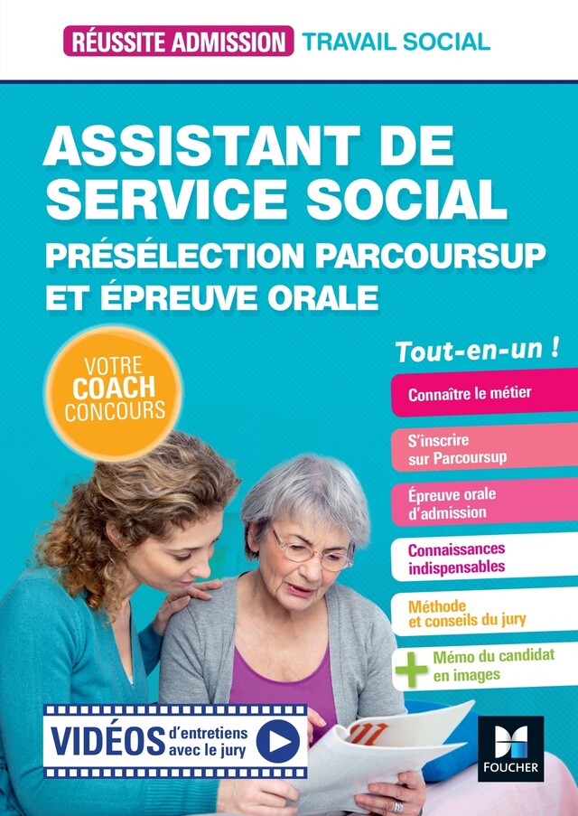 Réussite Admission - Assistant de service social (ASS) - Préselection Parcoursup et épreuve orale - Yannick Zemb Breistroffer - Foucher