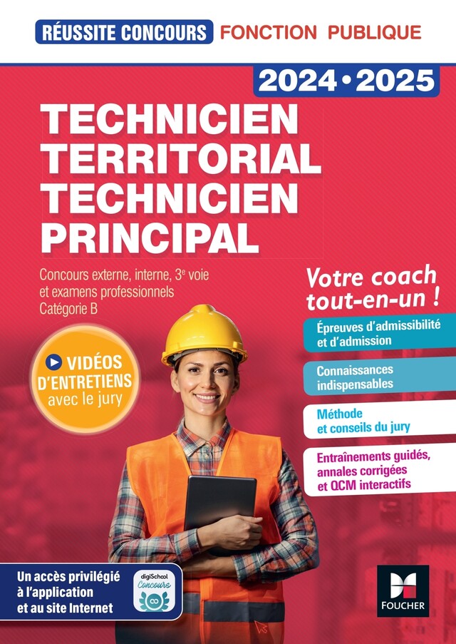 Réussite Concours - Technicien territorial/principal - Préparation complète 2024-2025 - Christine Drapp, Denis Magnin - Foucher