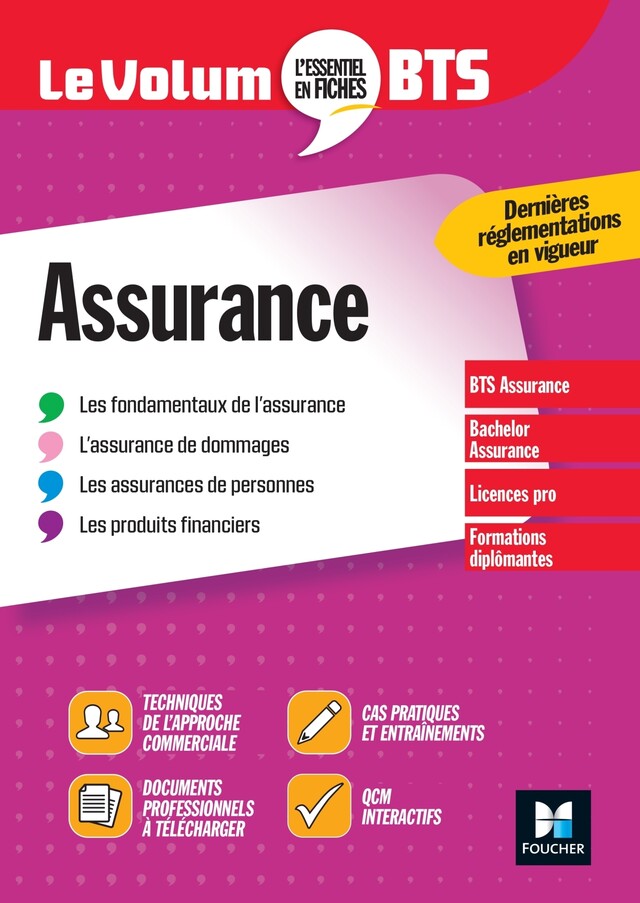Le Volum' BTS - Assurance - Régine Marquet - Foucher
