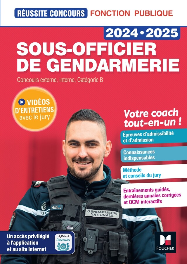 Réussite Concours - Sous-officier de gendarmerie - 2024-2025- Préparation complète - Philippe Alban, Valérie Beal, Véronique Saunier - Foucher