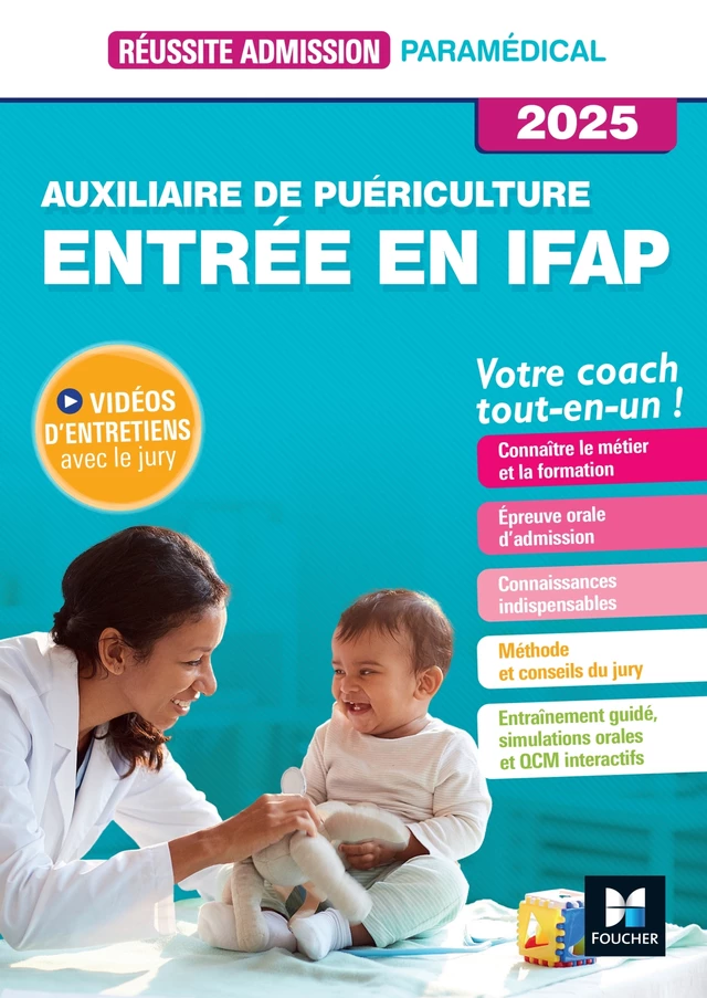 Réussite admission Entrée en IFAP - Auxiliaire de puériculture 2025 - Jackie Pillard - Foucher