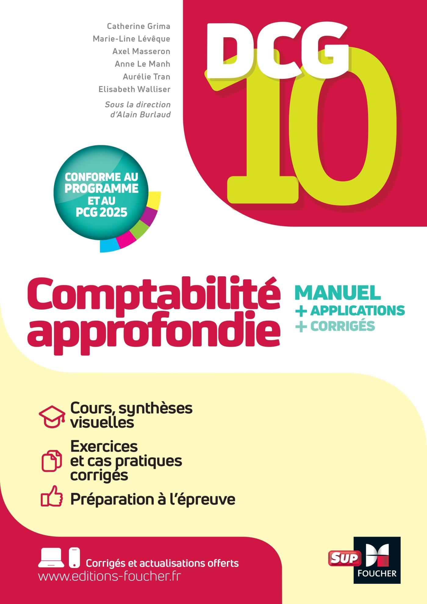 DCG 10 - Comptabilité approfondie - 13e édition - Manuel et